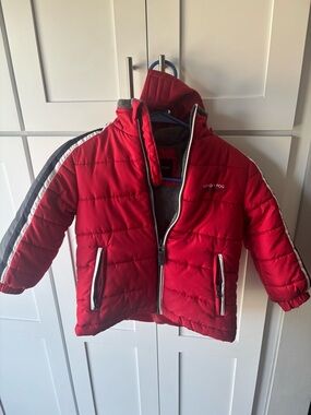 London Fog Red Puffer Jacket for Kids (Size 4)